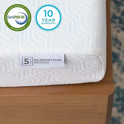 Linenspa Linenspa 5 Inch Gel Memory Foam Mattress , Firm Mattress, Low Profile Bed Queen 5 Inch Mattress