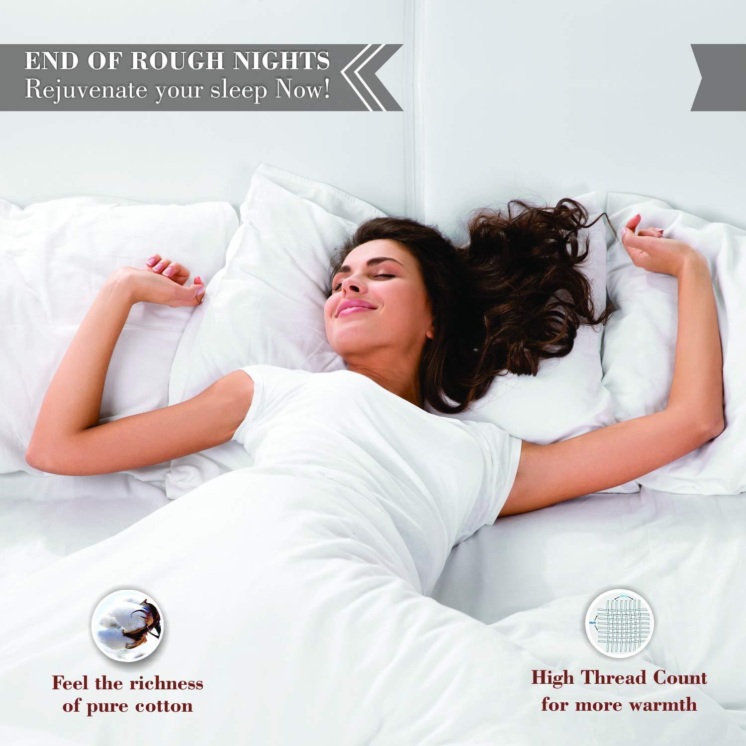 Destiny Collection Destiny Collection 1800 Thread Count Luxurious Heavy Egyptian Cotton 4-PCs Sheet Set Fits Mattress 15-18\'\' Deep Pocket (Short Queen Size Sheets for Bed (Solid, Burgundy)