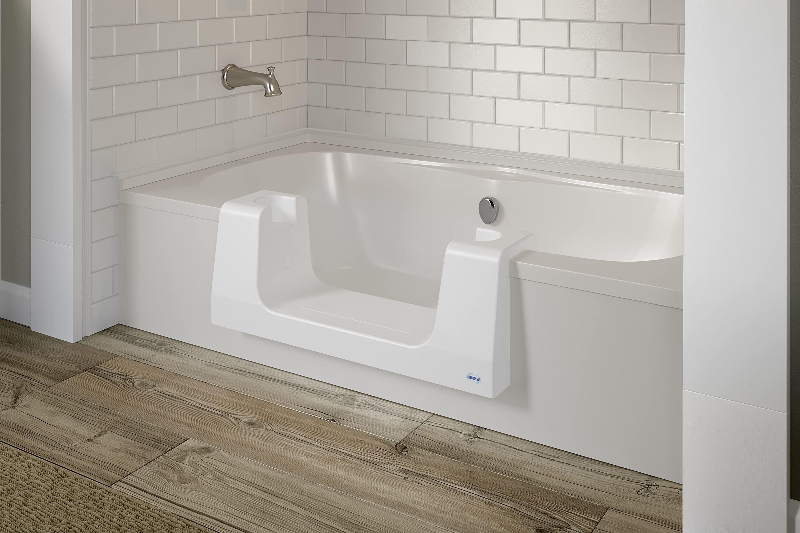 Cleancut CleanCut Convertible Bathtub Accessibility Kit - Convert Existing Tub to Walk-In Tub (White, Size Large)