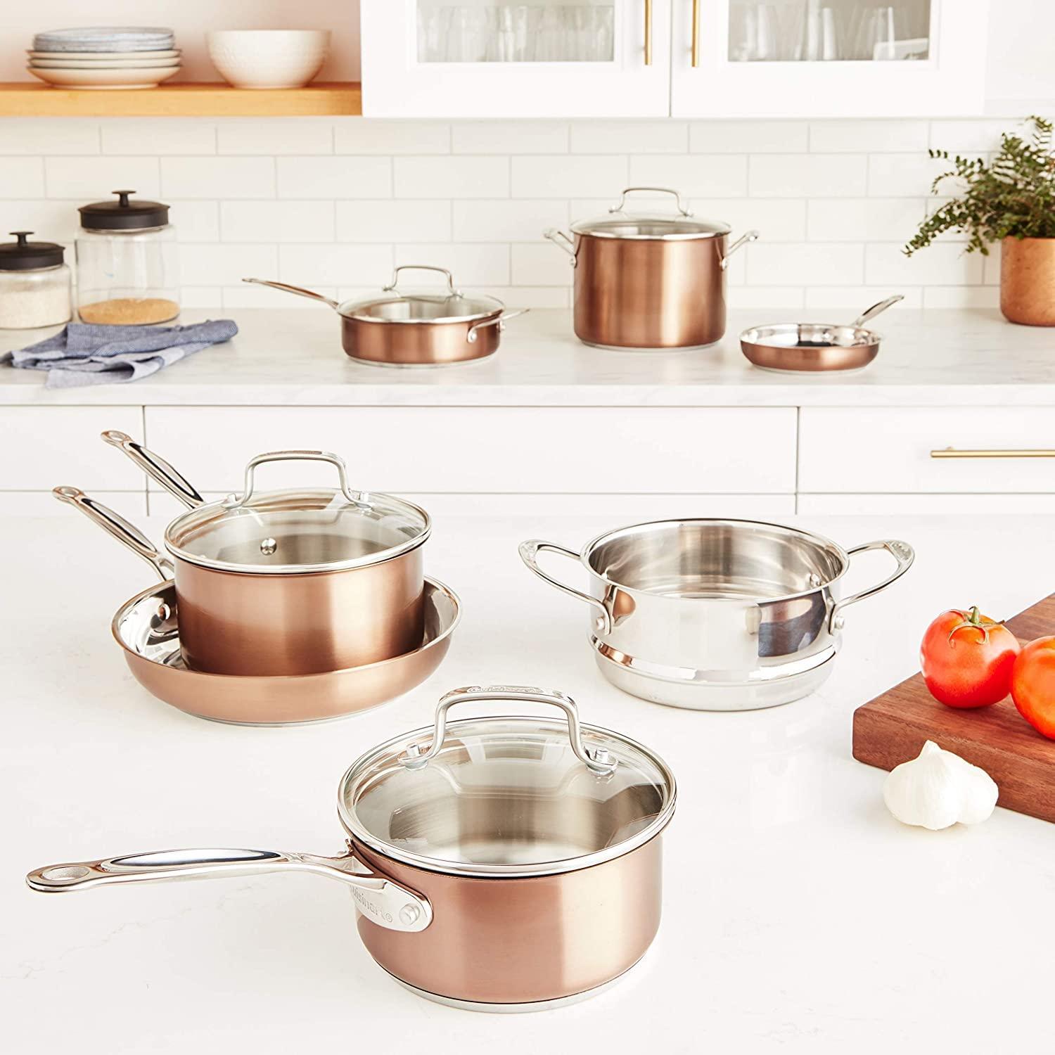 Cuisinart Chefs Classic Stainless Color Series Cookware 11PC Set