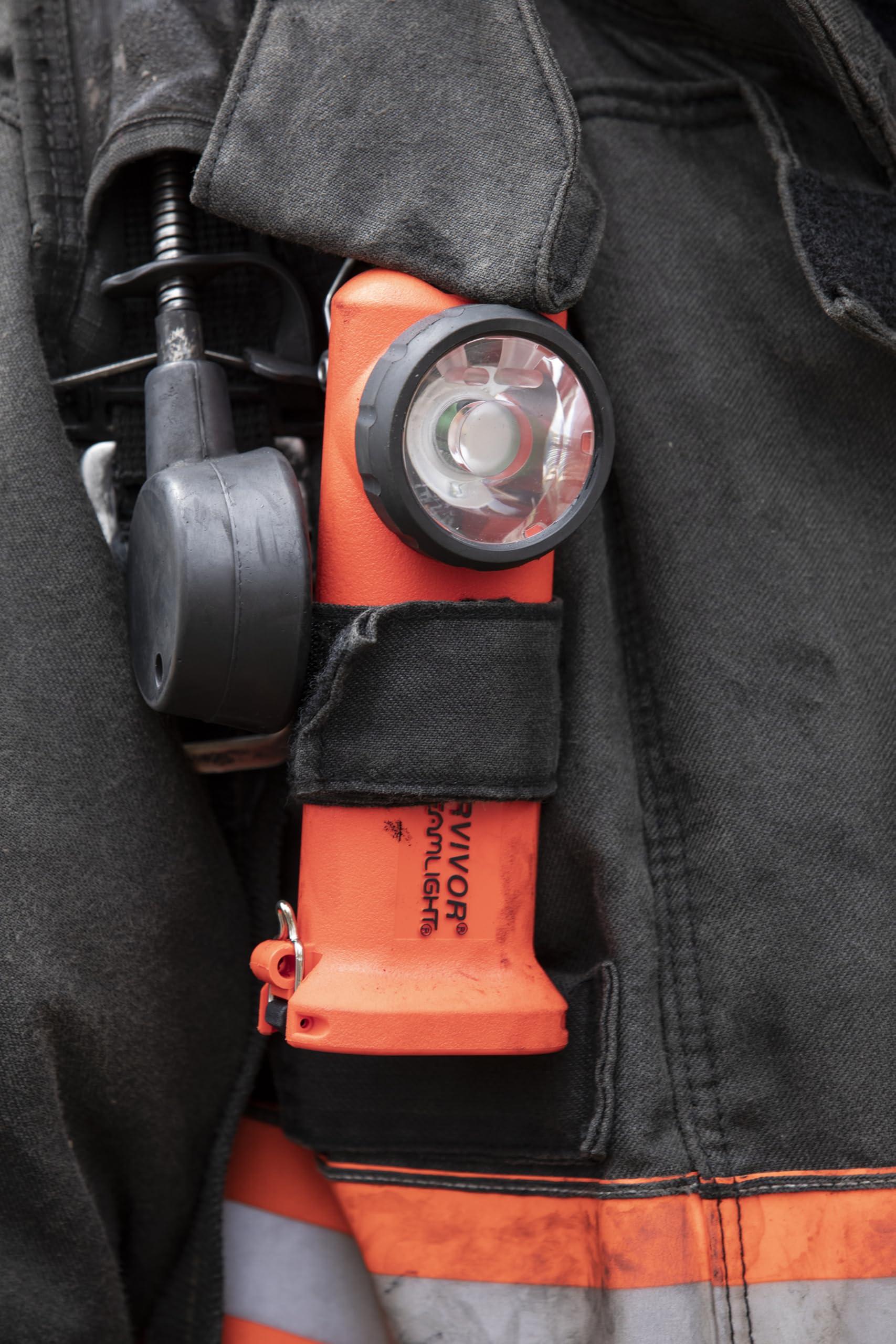 Streamlight Streamlight 90540 Survivor 175-Lumen Alkaline Safety-Rated Firefighter Right Angle Flashlight, Orange
