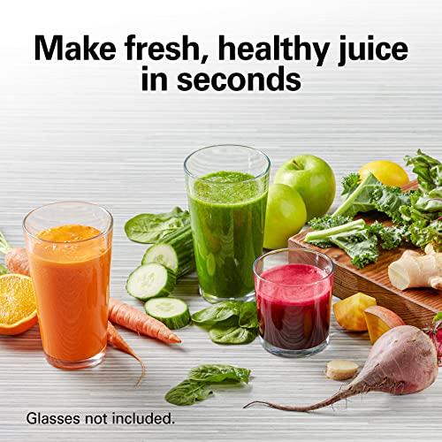 Hamilton Beach Hamilton Beach Juicer Machine, Big Mouth Large 3” Feed Chute for Whole Fruits and Vegetables, Easy to Clean, Centrifugal Extractor, BPA Free, 800W Motor, Black