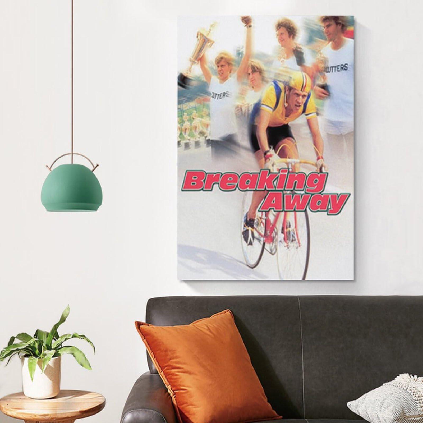 UNBIT Classic Movie Poster Breaking Away Room Aesthetic Poster Print Art Wall Painting Canvas Posters Gifts Modern Bedroom Decor 20x30inch(50x75cm)