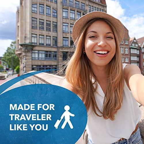 OREI OREI Pack 6 European Travel Plug Adapter - USA, Canada, Mexico to European Type E/F Plug Adapters - Schuko Adapter CE Certified Heavy Duty - Perfect for Travelling with Cell Phones, Laptops & More