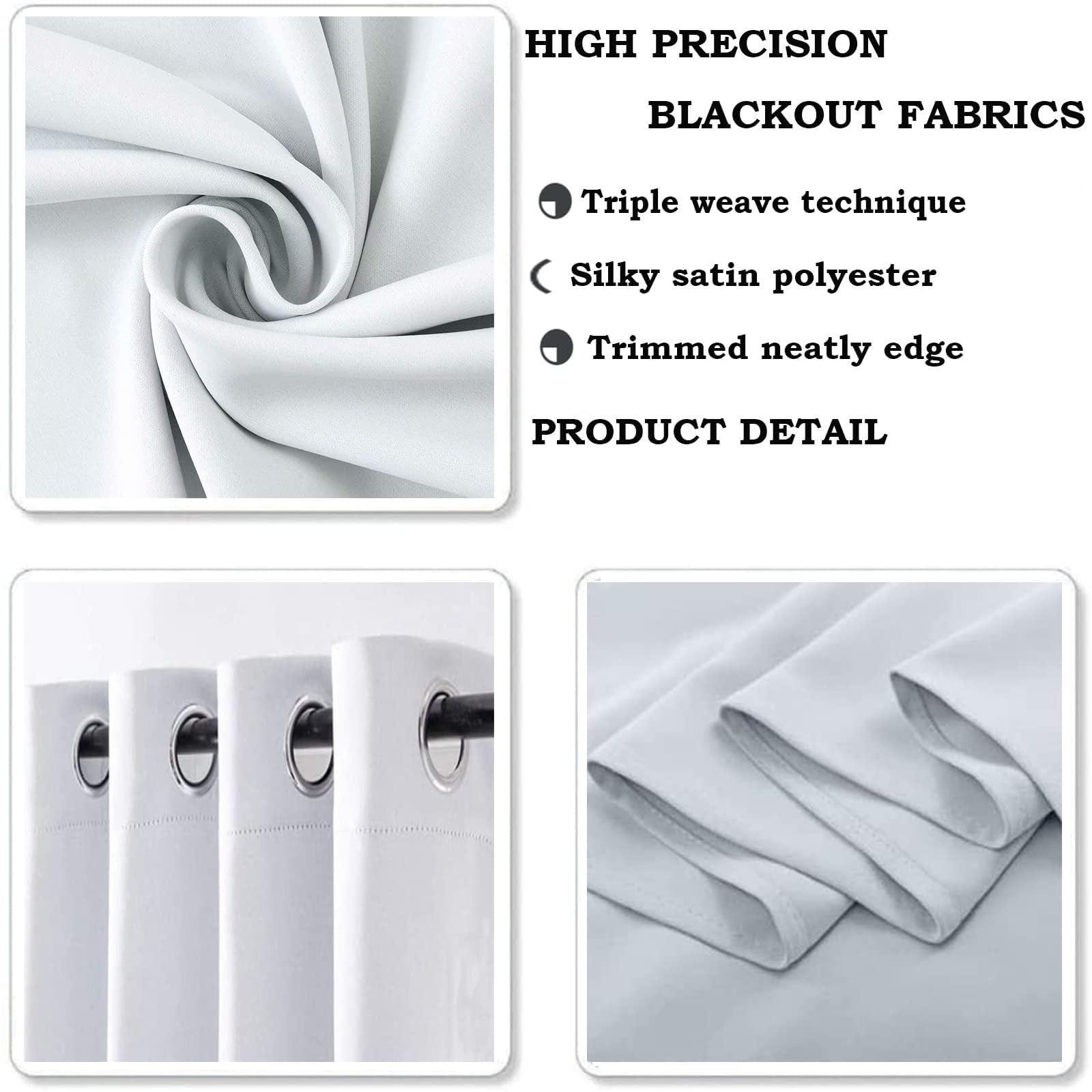 HUENEL Checkered Flag Racing Blackout Curtains, Black and White Checkerboard Window Print Curtain, Grommet Creative 2 Panels Window Curtain, for Adult Bedroom Living Room Kids Room Office,52"W x 84"L