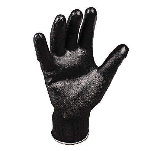 KLEENGUARD KLEENGUARD G40 Polyurethane Coated Gloves (13841), Size 11 (2XL), High Dexterity, Black, 12 Pairs/Bag, 5 Bags/Case, 60 Pairs