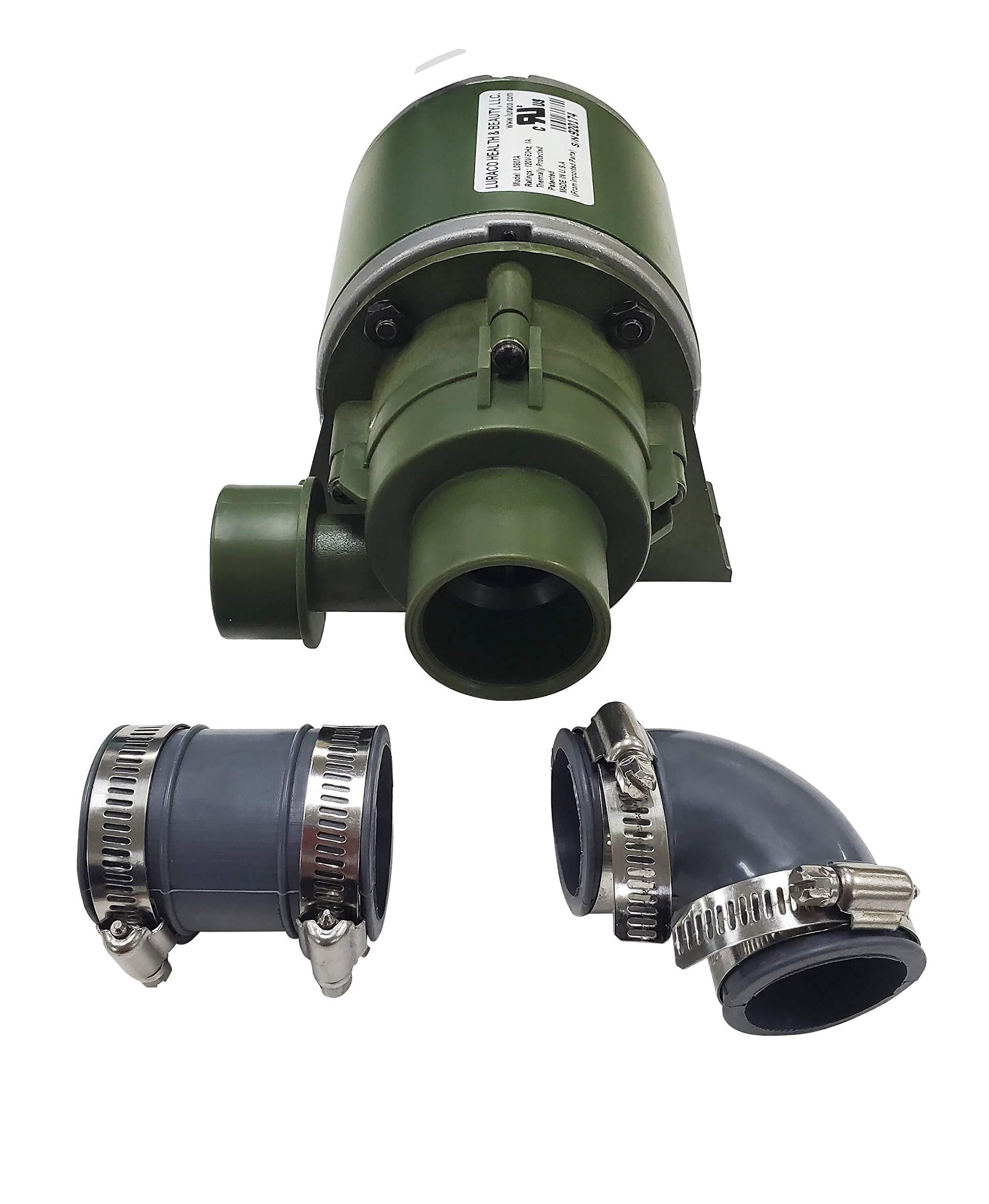 Luraco Luraco Pedicure Drain Pump, Discharge Pump, Spa drain Pump, Pedicure Pump Green