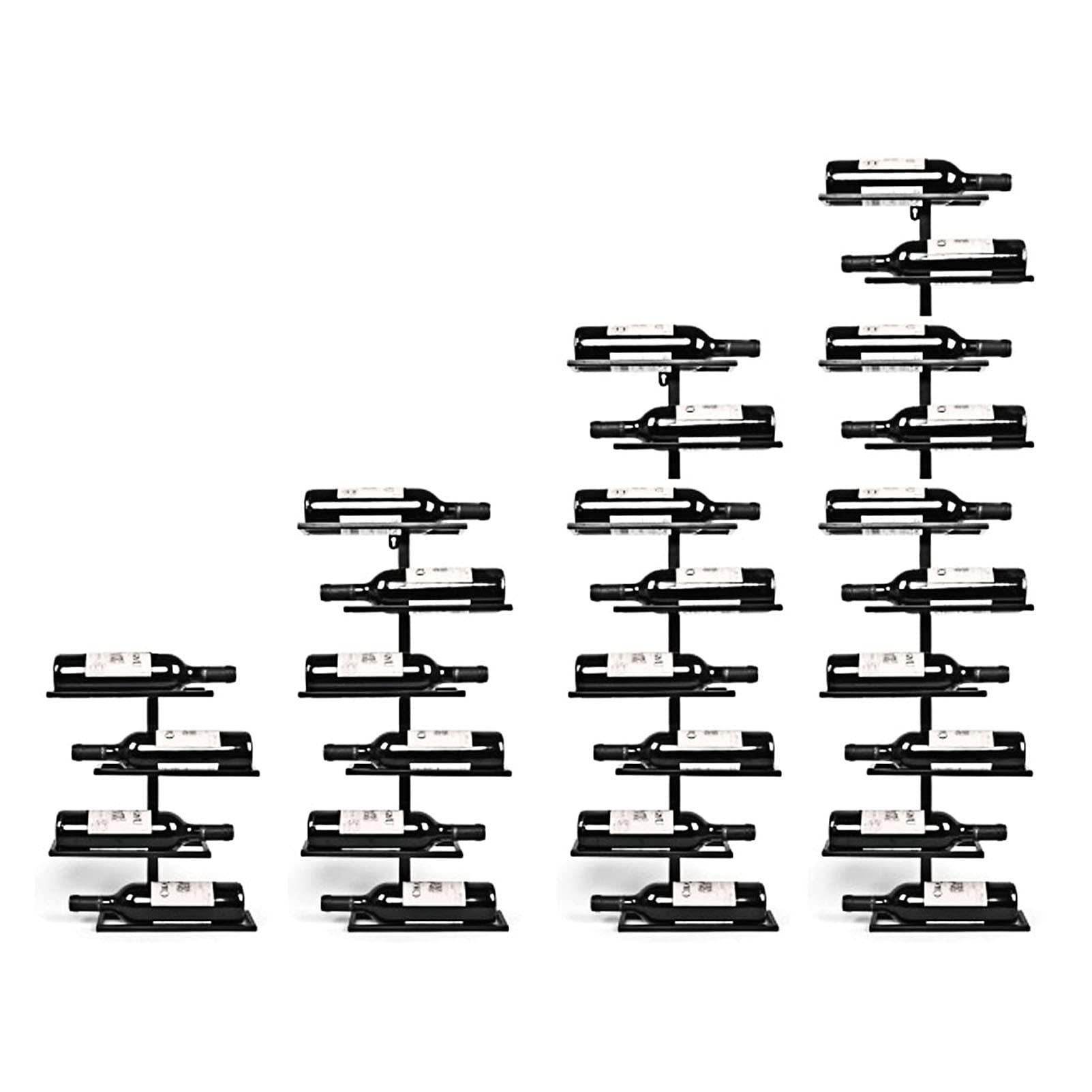 CGF- Wine Bottle Holder Wall Mounted Wine Rack, Bottle Holder, Iron Tall Vertical Wine Storage Rack, Small Wine Rack for Bar, Wine Cellar, Kitchen (Wine Rackx1)