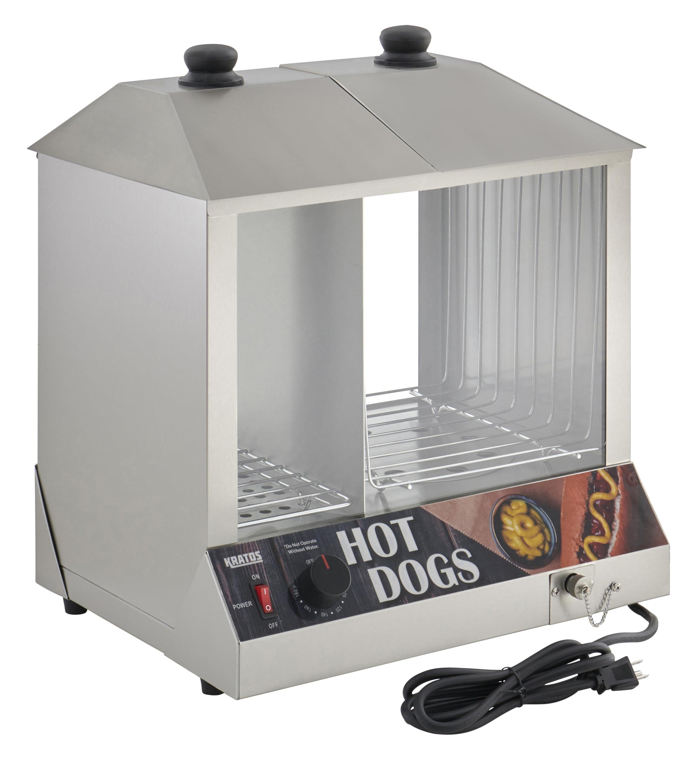 Kratos Kratos 29M-056 Hot Dog/Bun Steamer/Merchandiser, 200 Hot Dog/48 Bun Capacity, 120V, 1300W