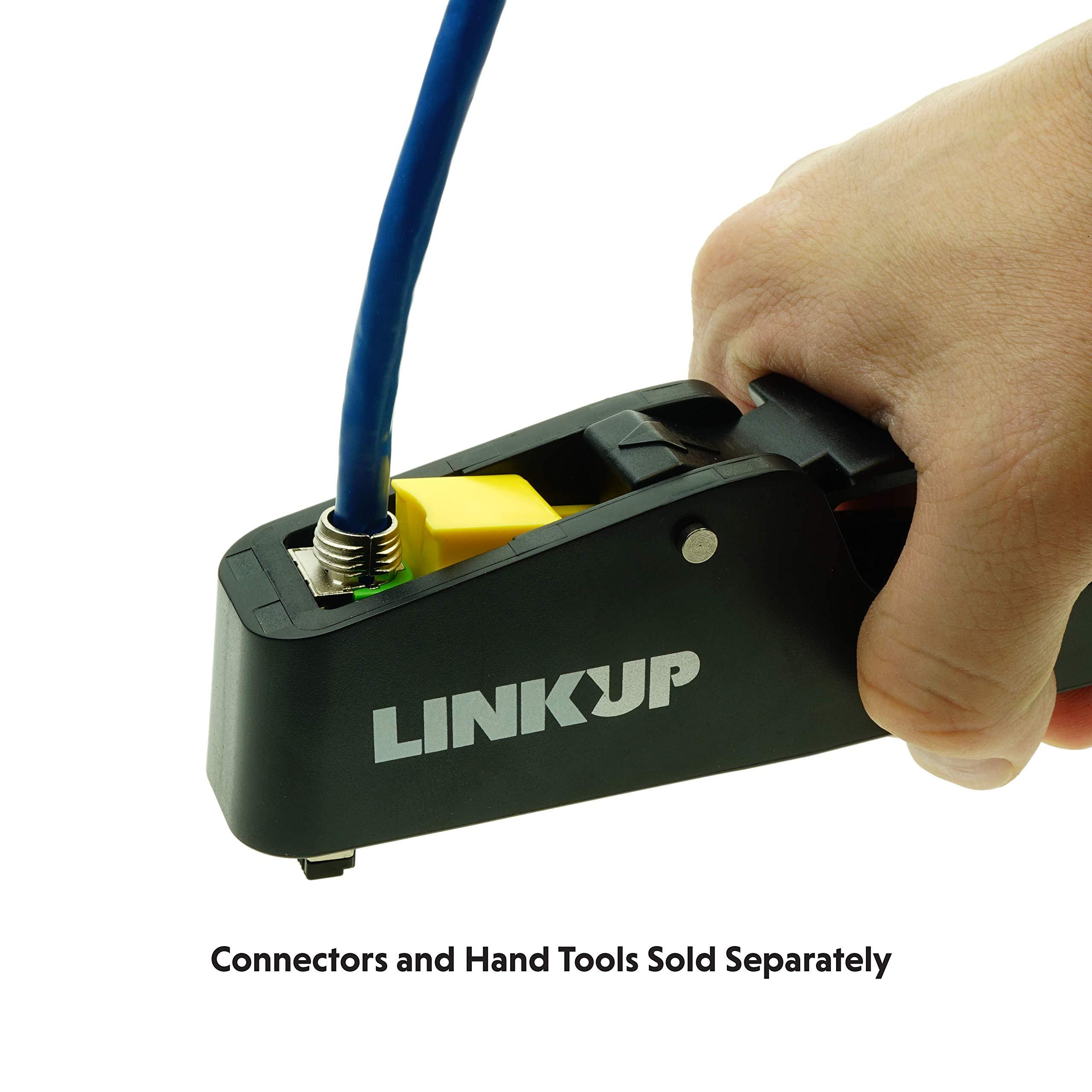 LINKUP LINKUP - Cat8 Ethernet Cable S/FTP 22AWG Screened Solid Cable | 2000MHz (2GHz) up to 40Gbps | Future 5th-Gen Ethernet LAN Network 40G Structure Wires |Black| 50 Meter Bulk (Termination Required)