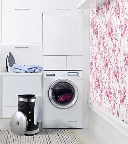 Krugg Matte Black & Polished Stainless Steel Laundry Bin & Hamper | Ventilated Stainless Steel Clothes Basket With Polished Lid | Life Time Warranty