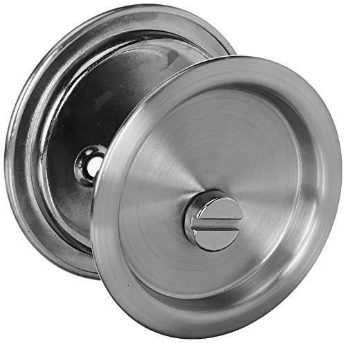 Kwikset Kwikset 335 15 RND PCKT DR LCK Round Bed/Bath Pocket Door Lock in Satin Nickel