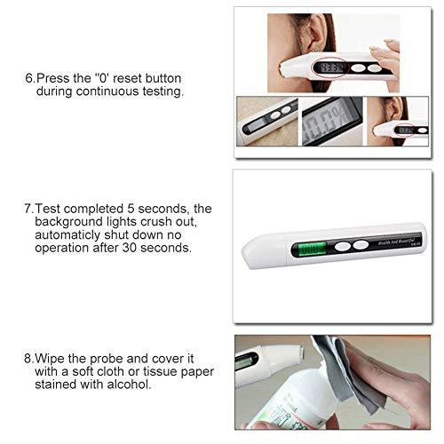 Zerone Skin Moisture Analyzer Portable, 0~99.9% Skin Moisture Detector Digital LCD Skin Face Moisture Oil Analyzer Monitor Tester Detector