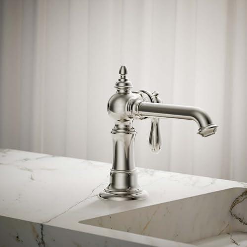 Kohler Kohler K-72762-9M-SN Artifacts Single Handle Bathroom Sink Faucet, 1.2 GPM, Vibrant Polished Nickel