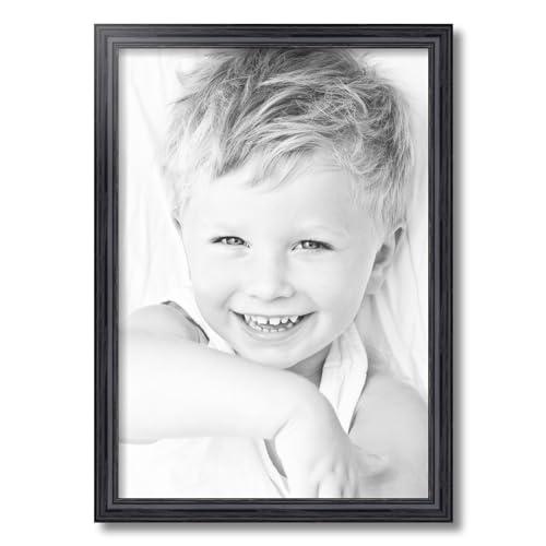 ArtToFrames ArtToFrames 16x23 Inch Black Picture Frame, This 1.25 Inch Custom Wood Poster Frame is Black - Comes with Foam Backing 3/16 inch and Regular Acrylic (FBPL0066-59504-YBLK-16x23)