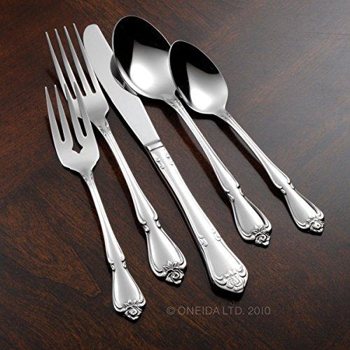 Oneida Oneida True Rose Dinner Forks, silver set of 4