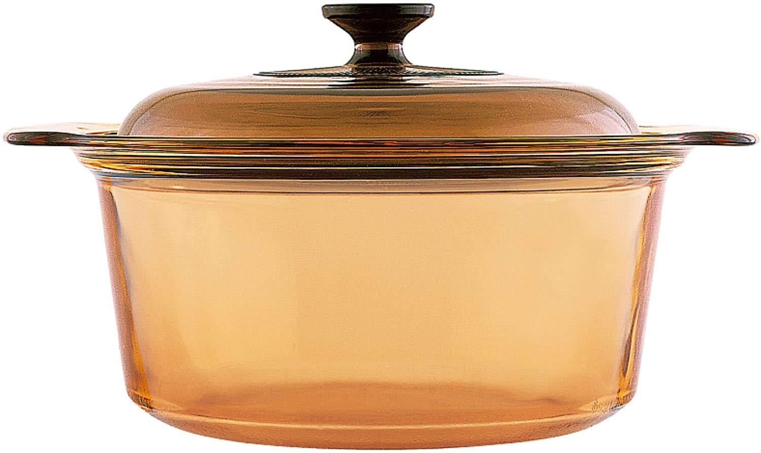 Visions Visions 5L Round Dutch Oven With Glass Lid/Cover