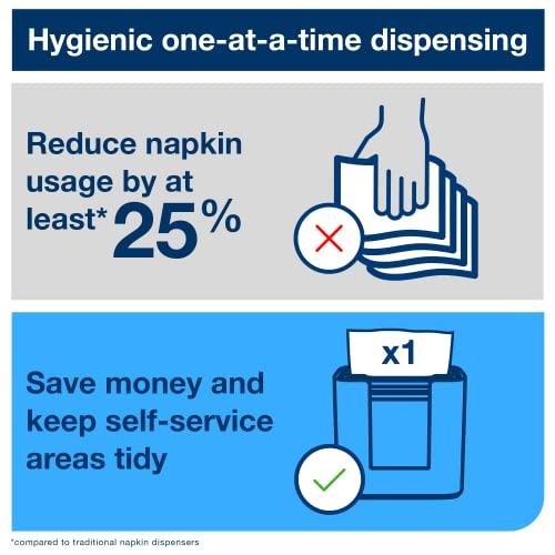 Tork Tork Xpressnap Tabletop Napkin Dispenser Walnut - N4 + Refill - White Dispenser Napkin, 12 x 500 napkins