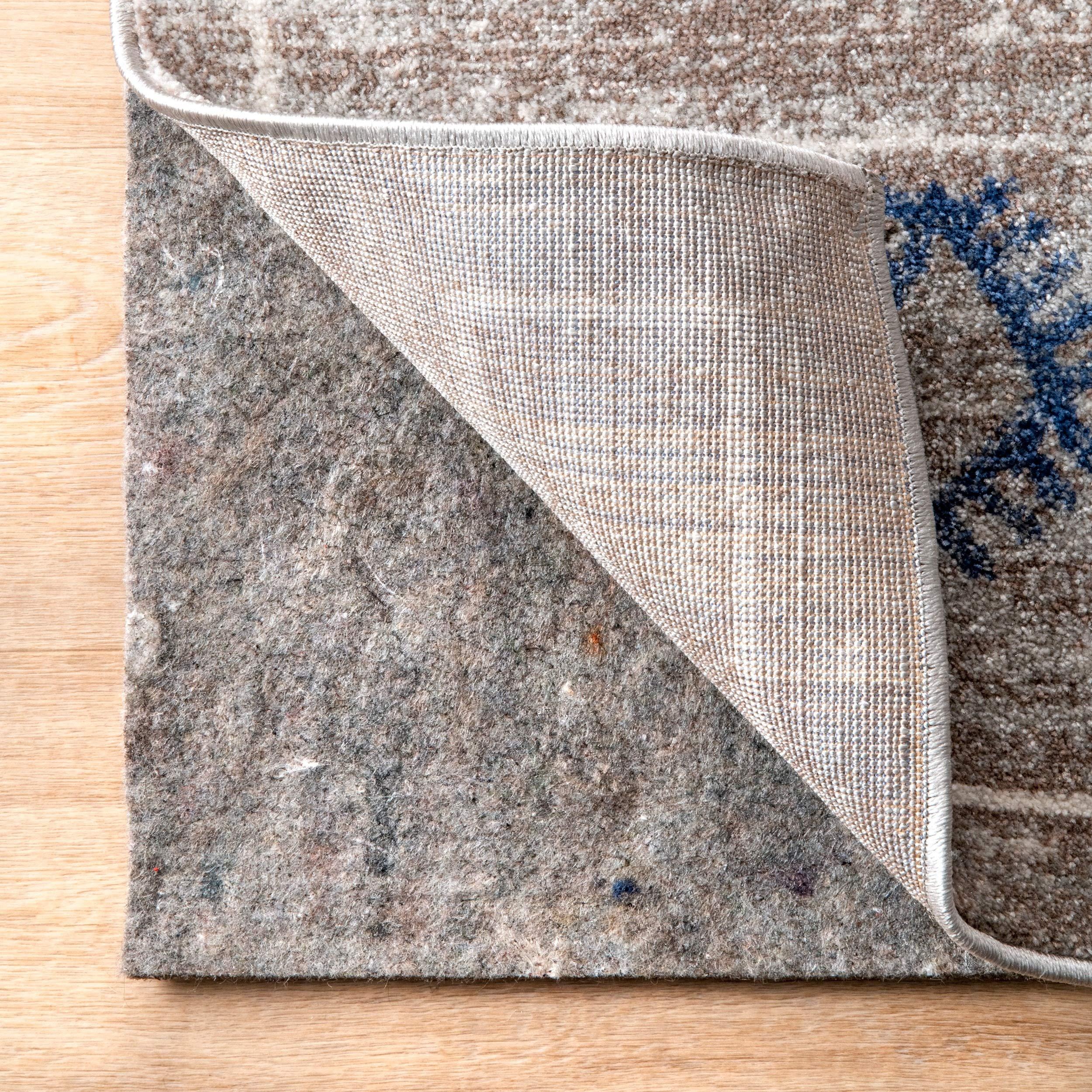 nuLOOM nuLOOM 6\' x 9\' Luxury Eco-Friendly Felt Rug Pad, 1/4\" Ultra Thick, Non-Slip Backing, Customizable Size, Hardwood, Carpet Tile, Vinyl, Linoleum, Made in USA, 100% Recycled Materials, Grey