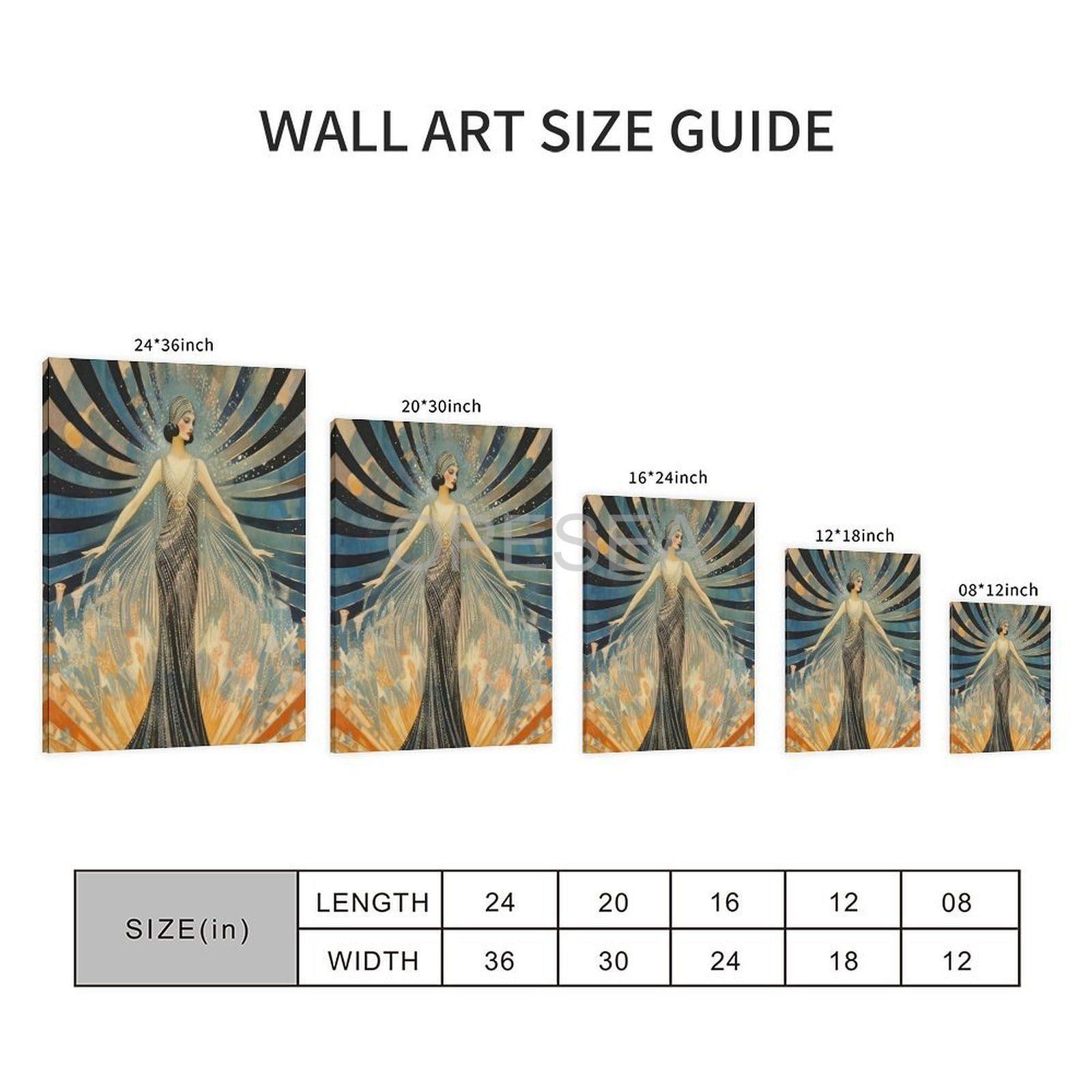 oPesea oPesea Erte Artist Female Style Decorative Art Poster (3) Canvas Poster Bedroom Decor Office Room Decor Gift Frame-style 12x18inch(30x45cm)