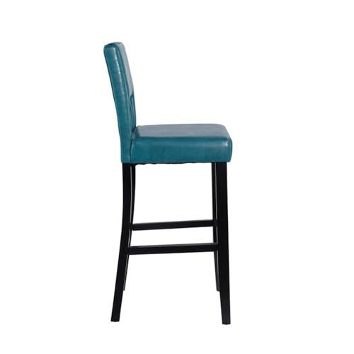 Home Square Home Square 2 Piece 30\" Height Wood Bar Stool Set in Agean Blue