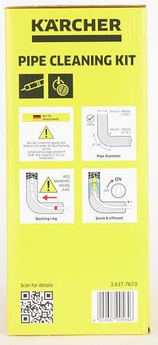 Karcher Krcher 26377670 15 m Pipe and Drain Cleaning Kit for K2 - K7 Series Domestic Pressure Washers, Black, Yellow