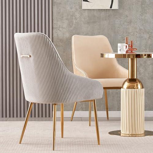 Tufted Tufted Dining Chairs Set of 4, Velvet Upholstered Dining Room Chairs with High Back and Ring Pull Trim, Lounge Side Chairs for Kitchen/Bedroom/Living Room/Store