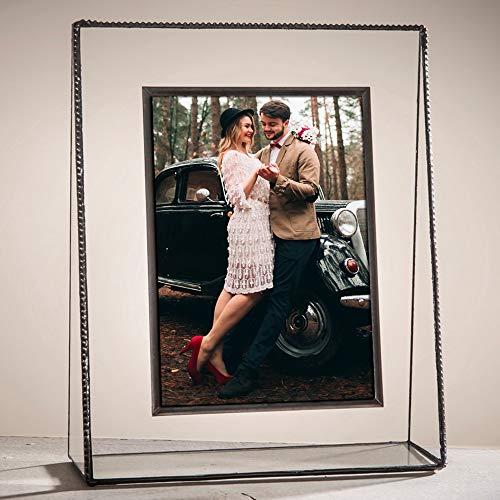 J Devlin Glass Art Glass Picture Frame 5x7 Photo J Devlin Pic 319-57V (5x7 Vertical)