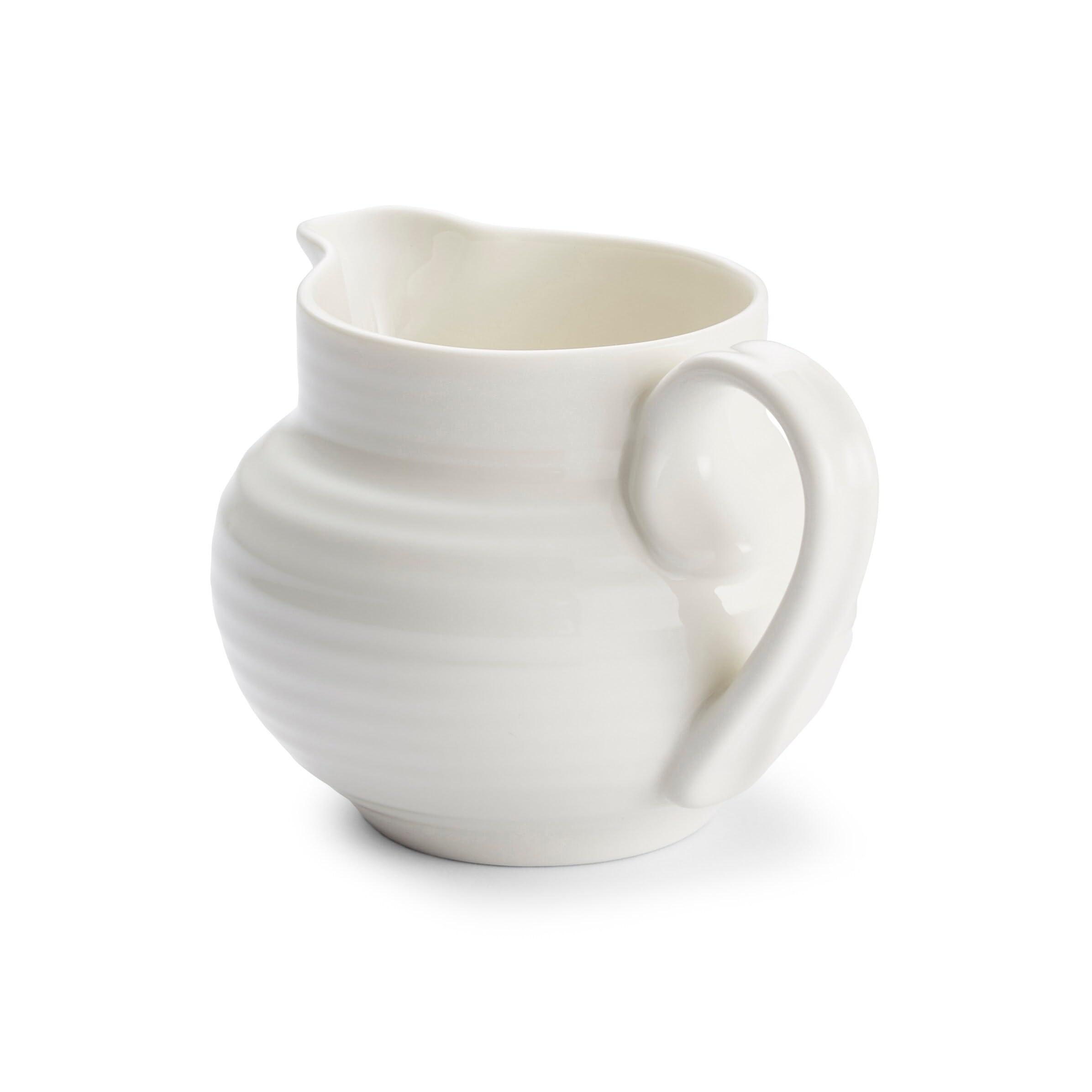 Portmeirion Portmeirion Sophie Conran 10 Fl. Oz. Cream Jug | Cleadon Small Creamer Pitcher | Made from Fine Porcelain | Dishwasher and Microwave Safe | Perfect for Coffee and Milk