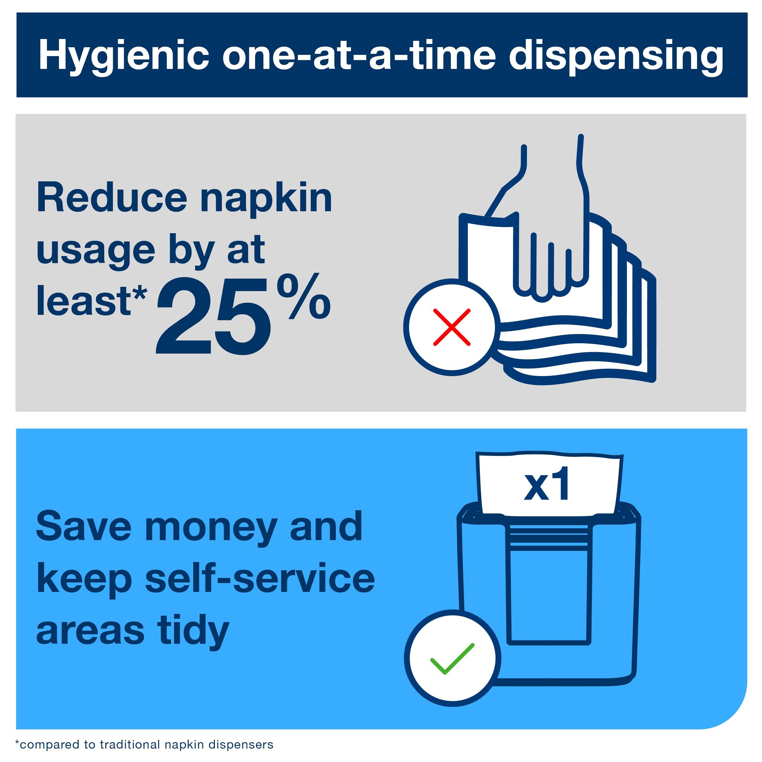 Tork Tork Xpressnap Tabletop Napkin Dispenser Walnut - N4 + Refill - White Dispenser Napkin, 12 x 500 napkins