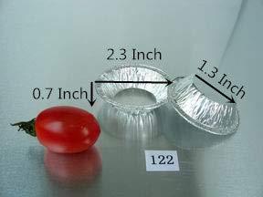 KEISEN 1/3\" Mini pie pan 3/4oz Foil Utility Cup pie pan tart pan 100/PK