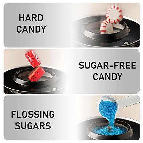 Nostalgia Nostalgia Cotton Candy Machine - Retro Cotton Candy Machine for Kids with 2 Reusable Cones, 1 Sugar Scoop, and 1 Extractor Head White