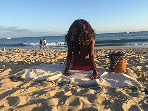 Thikka Design Thikka Design Kikoi Unisex Swimwear Cover-up (Nyasi Green, 100% Handmade, Imported from Kenya, African Kikoy)