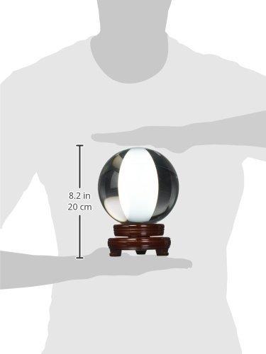 Amlong Crystal Amlong Crystal Clear Crystal Ball 150mm (6 inch) Including Wooden Stand