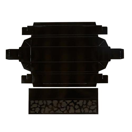 Restaurantware Restaurantware Valentino 12 Inch Macaron Boxes 100 Macaron Packaging - Holds 5 Macarons With Lids Black Paper Macaron Gift Boxes Separate Compartments For Gifts and Parties