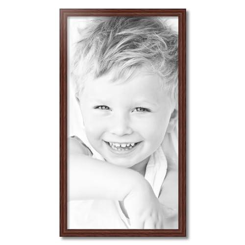 ArtToFrames ArtToFrames 18x34 inch Cherry stain on Solid Red Oak Wood Picture Frame, 2WOM0066-59504-YCHY-18x34