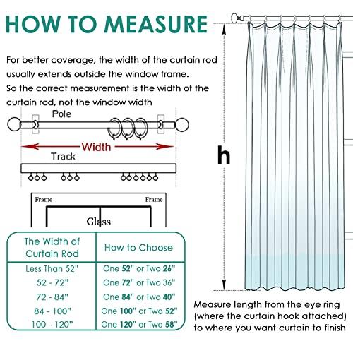 TWOPAGES TWOPAGES Ivory White Cotton Curtains - 84 Inch Long, Light Reducing Pinch Pleat for Dining Room, Natural Linen Textured Window Curtain (1 Panel, 52 x 84 Inches)