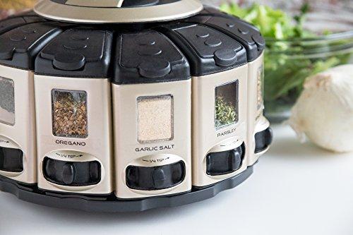 KitchenArt KitchenArt 57010 Select-A-Spice Auto-Measure Carousel Professional Series, Satin