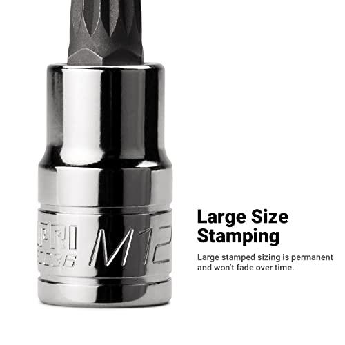 Capri Tools Capri Tools XZN Triple Square Spline Bit Socket Set, Metric, 10-Piece