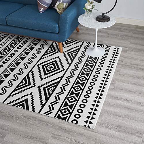 America Luxury - Rug Modern Contemporary Living Lounge Room Area Rug Floor Carpet, Style, Fabric, Multi White