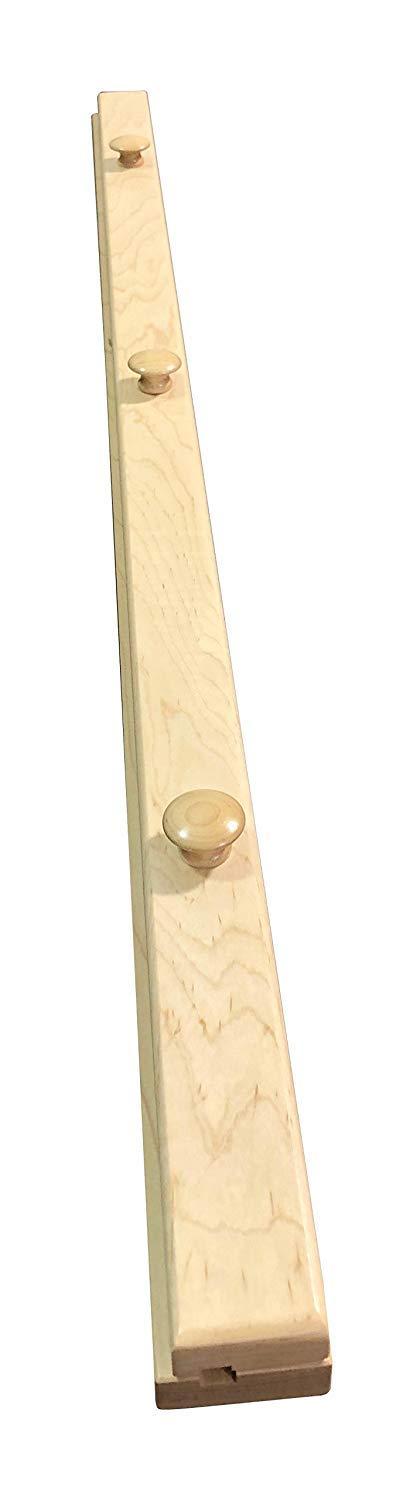Hope Woodworking RRD Quilt Hanger for Wall for Display (48) Amish Made Wooden Quilt Rack Wall Mount - Rustic Tapestry Hangers for Rugs, Tapestries & Quilts Quilt Wall Hangers (Maple Wood, Natural Stain, 48 Long)