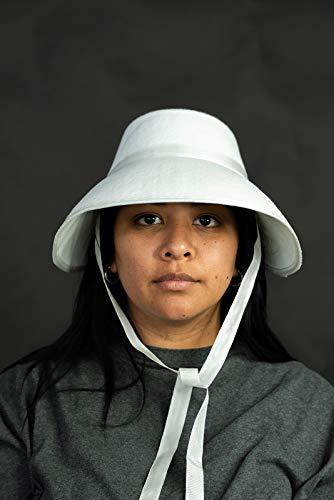 Nicky Bigs Novelties Nicky Bigs Novelties Adult Bonnet Old Fashioned Victorian Handmaids Hat- Women Pilgrim Bonnets Hats - Amish Colonial Bonnet Cap - Pioneer Prairie Felt Sun Hat Costume Accessories White