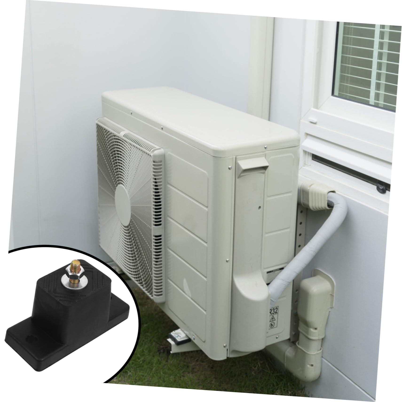 BUGUUYO BUGUUYO AC Outdoor Unit Bracket 4pcs Air Conditioner Pads Shock Absorbing Mat Noise Reduction Anti-Slip Bottom Quick Install Suitable for Central Air