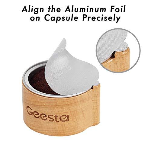 Geesta GEESTA Reusable Aluminum Foil Seals Kit Compatible with Nespresso Vertuoline Capsules