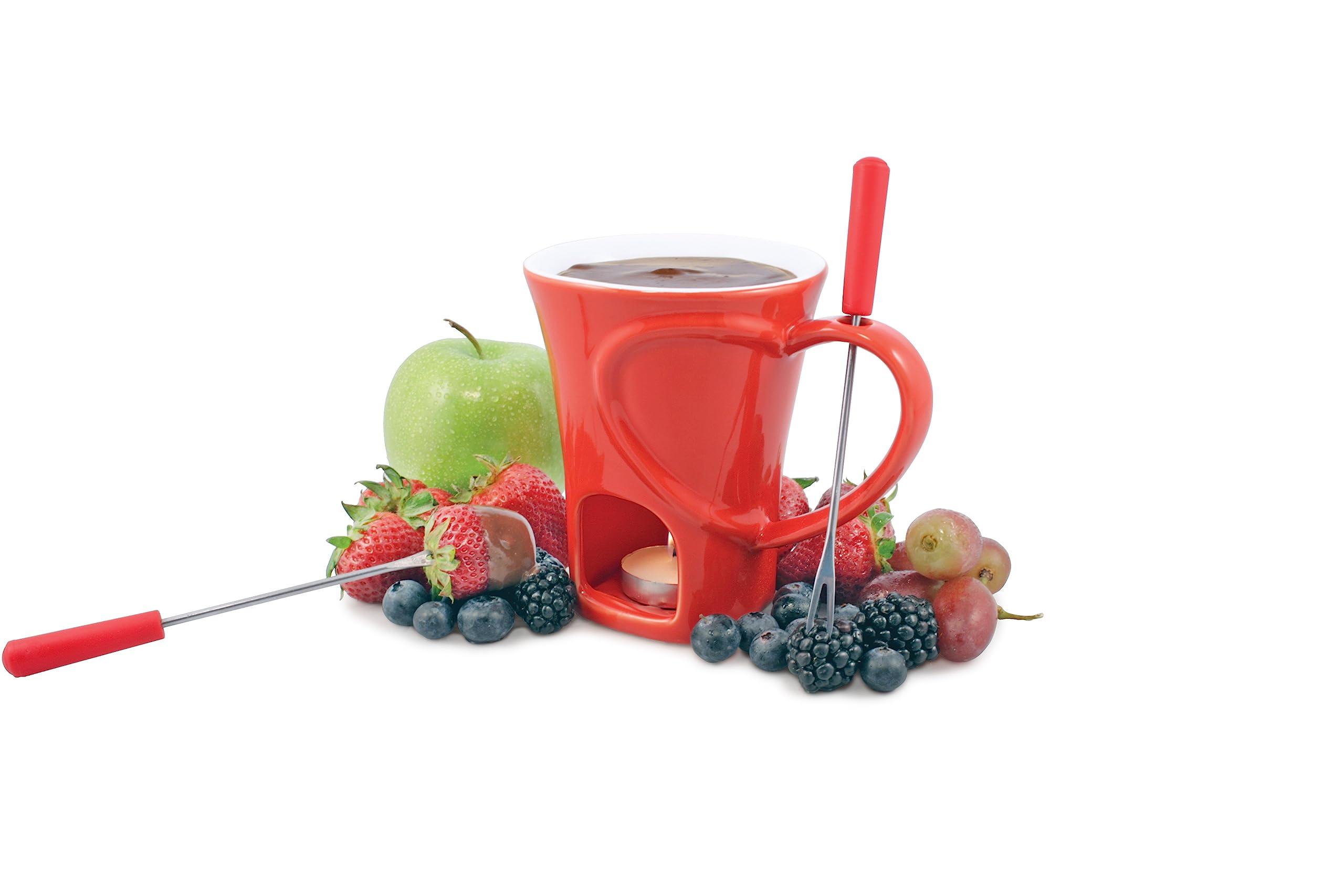 Swissmar Swissmar F12066 4-Piece Sweetheart Chocolate Fondue Mug Set