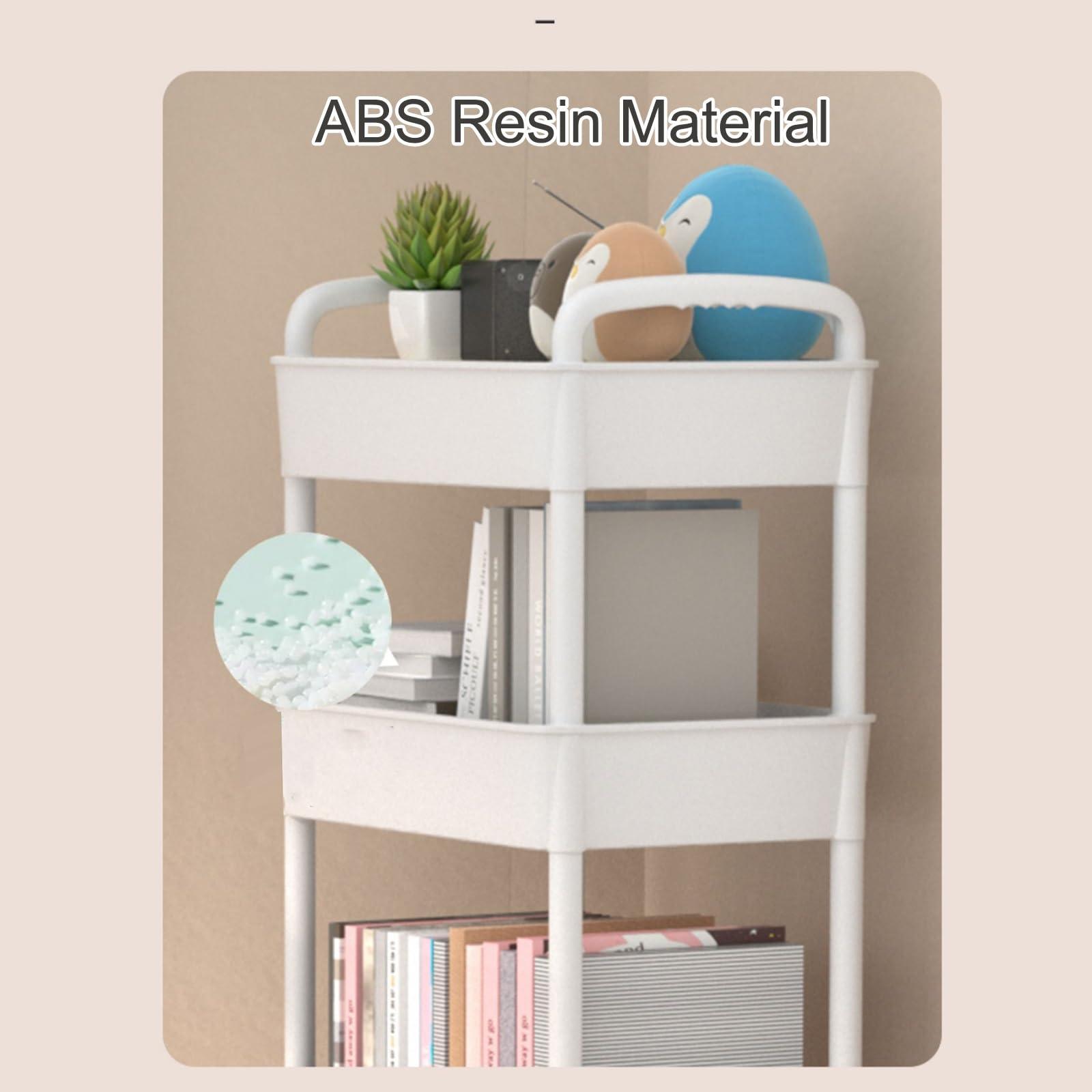 XTRYBHD XTRYBHD Compact Bookcase for Classroom, Library Reading Book Shelf, Storage Shelves with Lockable Wheels, Compact Kitchen Trolley for Narrow Spaces (Size : 5 Layers of Storage)