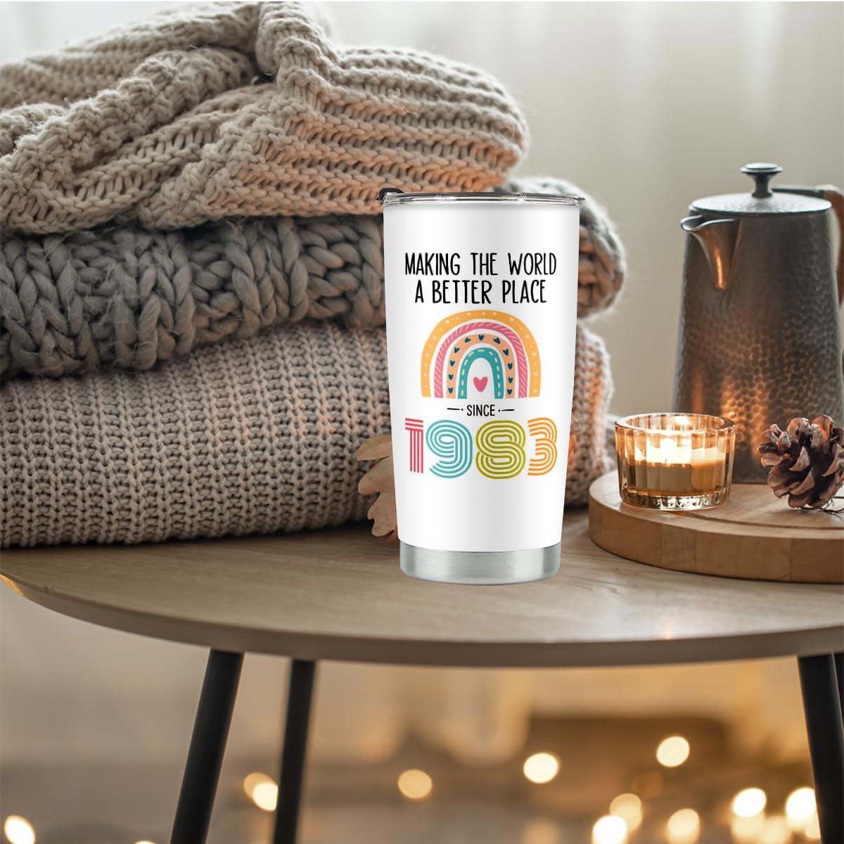 kdxpbpz 41st Birthday Gifts for Women, Tumbler 20 oz Stainless Steel Vacuum Insulated Tumblers, 1983 Birthday Gifts for Women, 41 Year Old Birthday Gifts, 41st Birthday Gift Ideas, 41st Birthday Tumbler