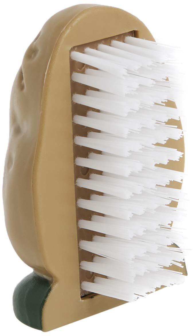 HIC Kitchen Joie Spud Dude Potato Brush, Vegetable and Fruit Scrubber, Produce Cleaner, Cute Kitchen Gadget, Dishwasher Safe