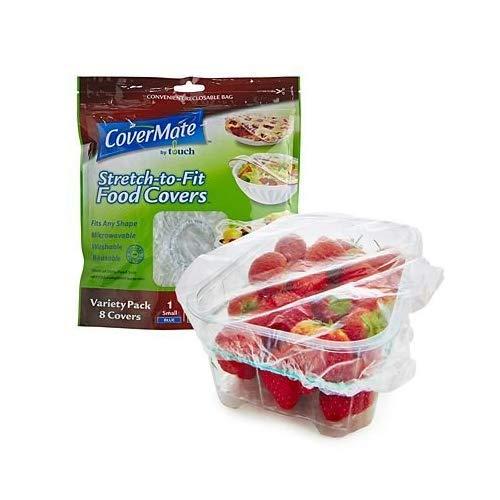Covermate CoverMate Assorted Elasticated Food Covers, Pack of 8 (S,M and L)