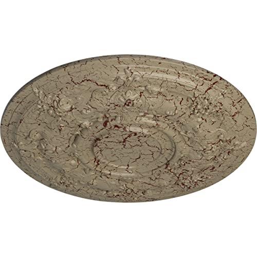 Ekena Millwork Ekena Millwork CM29DAGDC Darnay Ceiling Medallion, 29 1/4\"OD x 2\"P (Fits Canopies up to 7 1/4\"), Hand-Painted Gobi Desert Crackle